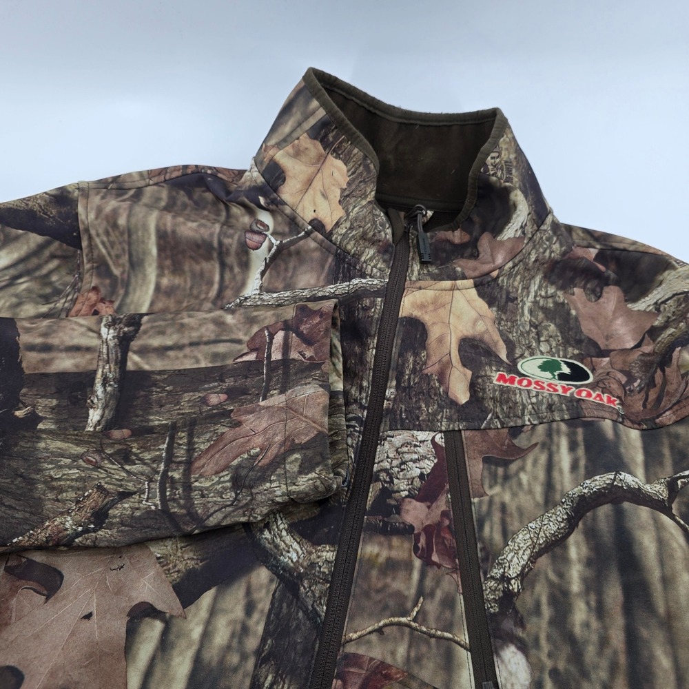 Mossy Oak Break-Up Infinity Softshell Full Zip Jacket Mens Camo XL‎